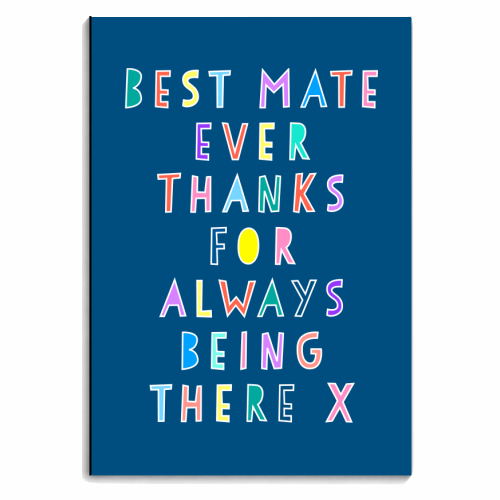 Best Mate Ever (blue version) - personalised A4, A5, A6 notebook by Adam Regester