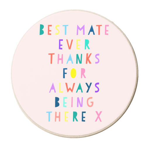 Best Mate Ever - personalised beer coaster by Adam Regester