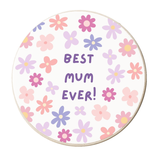 Best Mum Ever - Happy Mother's Day! - personalised beer coaster by Lilly Rose