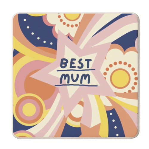 Best Mum Giftware - personalised beer coaster by Giddy Kipper