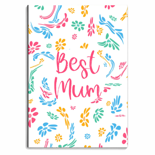 Best Mum Pattern Design - personalised A4, A5, A6 notebook by Lisa Wardle