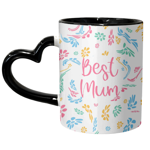 Best Mum Pattern Design - unique mug by Lisa Wardle