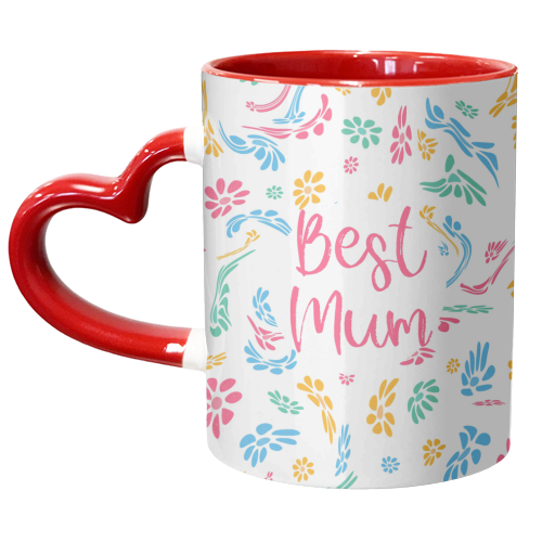 Best Mum Pattern Design - unique mug by Lisa Wardle