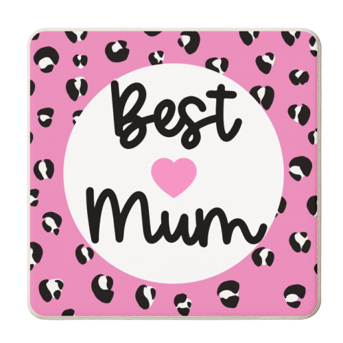Best Mum - personalised beer coaster by Adam Regester