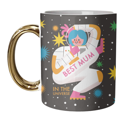 Best Mum Universe Design - unique mug by AbiGoLucky