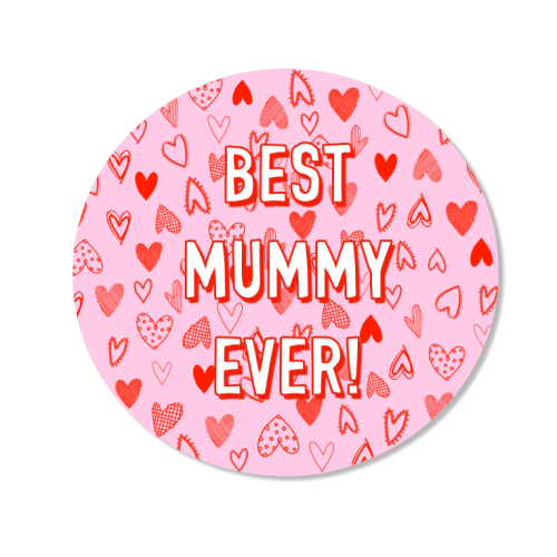 Best Mummy Ever! (heart pattern) - Magnet by Adam Regester