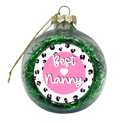 Best Nanny - xmas bauble by Adam Regester
