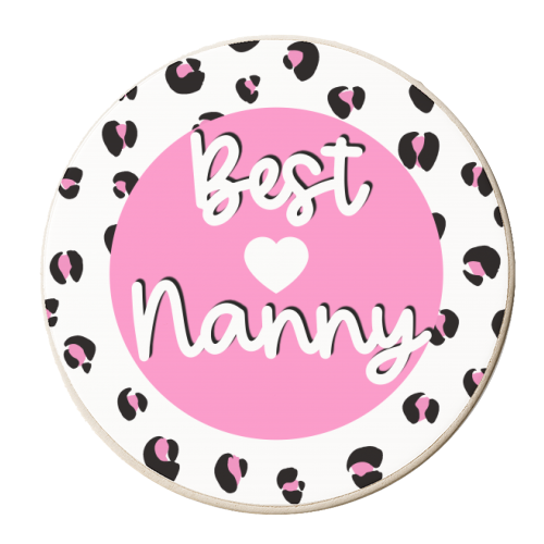Best Nanny - personalised beer coaster by Adam Regester