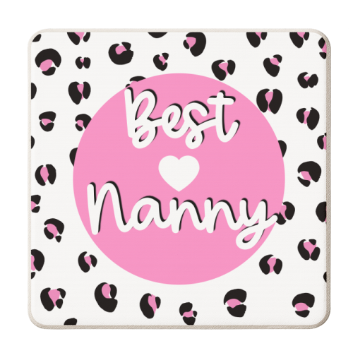 Best Nanny - personalised beer coaster by Adam Regester