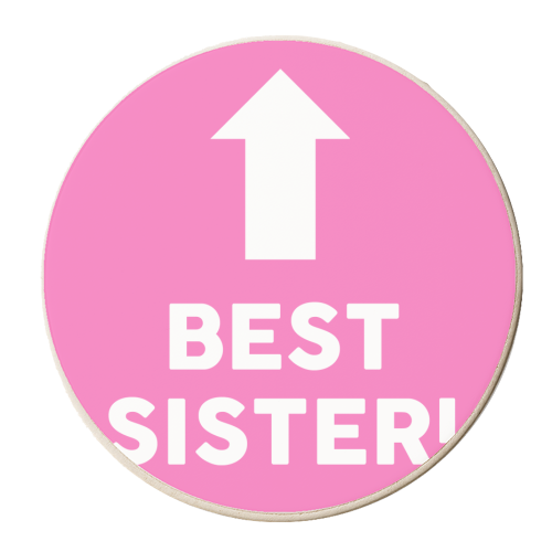 BEST SISTER! - personalised beer coaster by AP