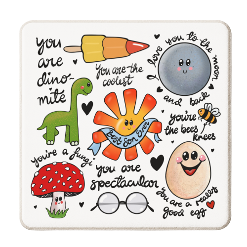 Best son ever - personalised beer coaster by PixieDrew