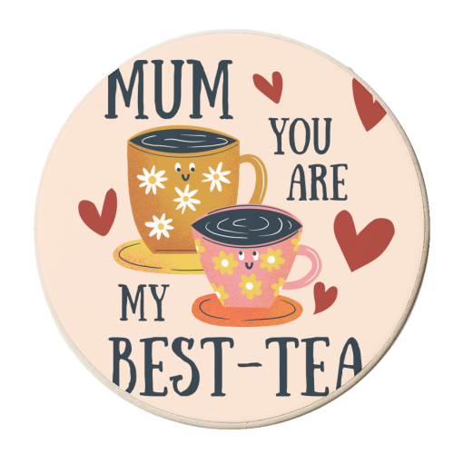 Best-Tea Mother's Day Mug - personalised beer coaster by AbiGoLucky