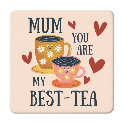 Best-Tea Mother's Day Mug - personalised beer coaster by AbiGoLucky