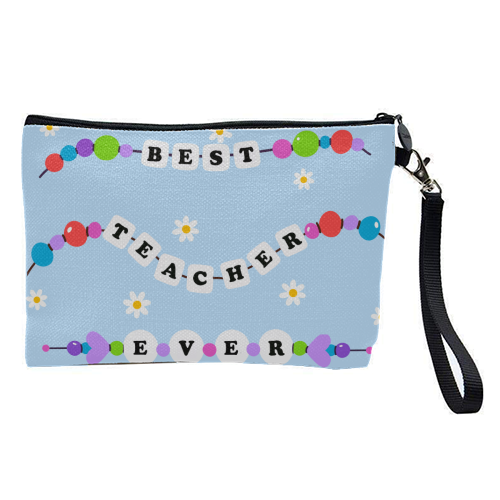 Best Teacher Ever - pretty makeup bag by Lilly Rose