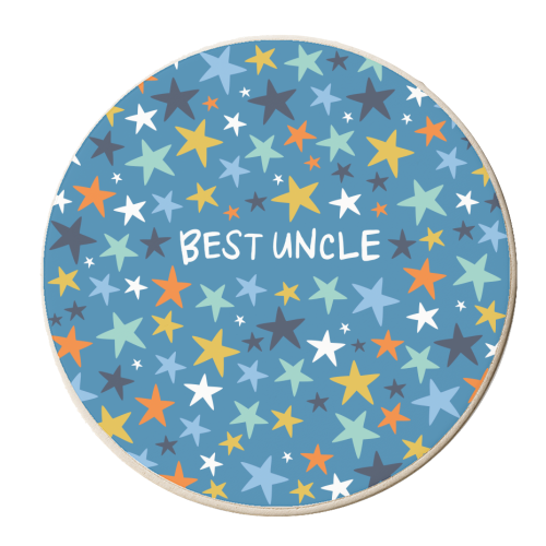 Best Uncle stars - personalised beer coaster by The Boy and the Bear