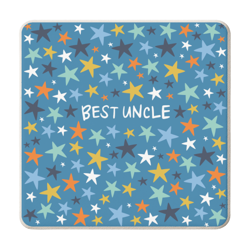 Best Uncle stars - personalised beer coaster by The Boy and the Bear