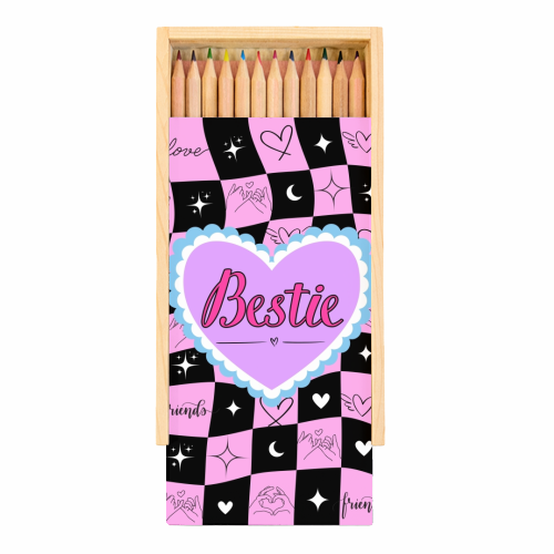 Bestie - Coloured Pencils with Box by Lilly Rose