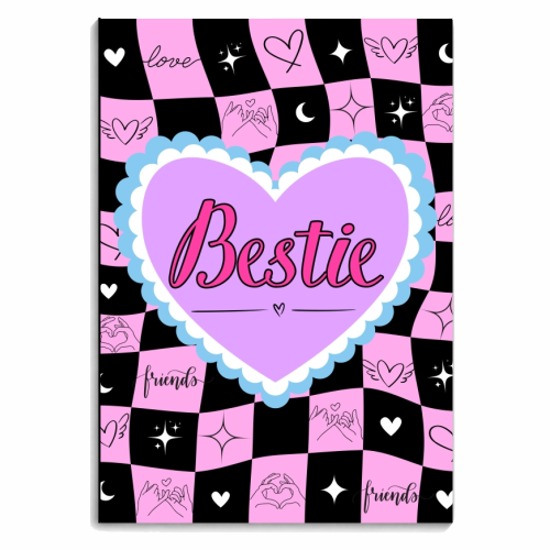 Bestie - personalised A4, A5, A6 notebook by Lilly Rose