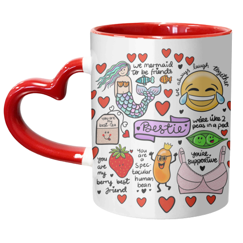 Bestie - unique mug by PixieDrew