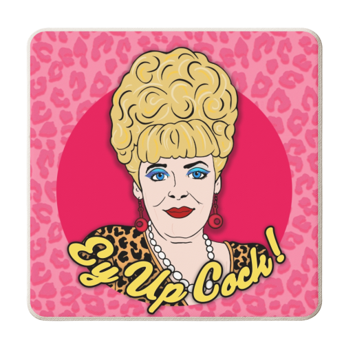 Bet Lynch - personalised beer coaster by Bite Your Granny