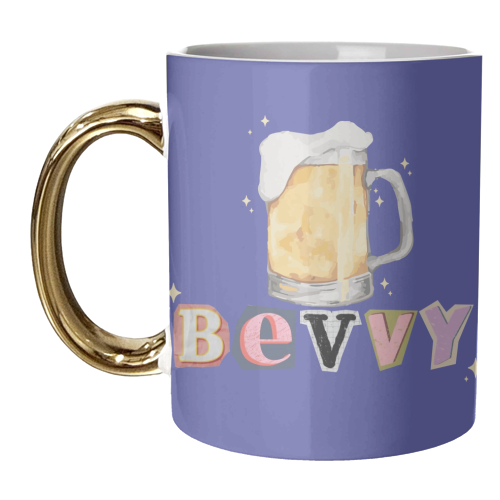 Bevvy!! - unique mug by The Yellow Box