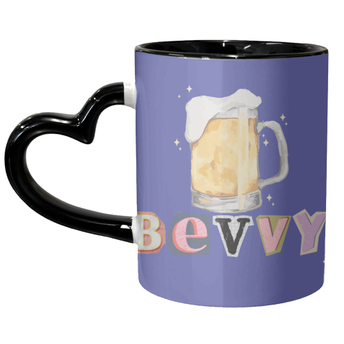 Bevvy!! - unique mug by The Yellow Box