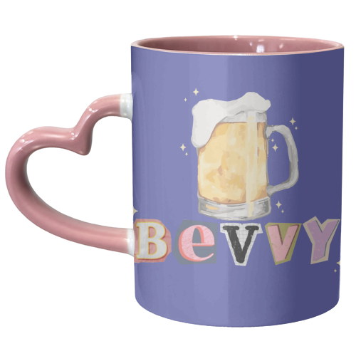 Bevvy!! - unique mug by The Yellow Box