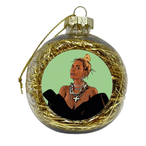Beyonce Collection - xmas bauble by Catherine Critchley.