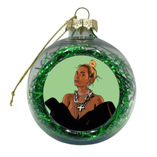 Beyonce Collection - xmas bauble by Catherine Critchley.