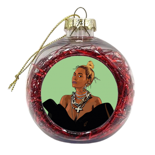 Beyonce Collection - xmas bauble by Catherine Critchley.