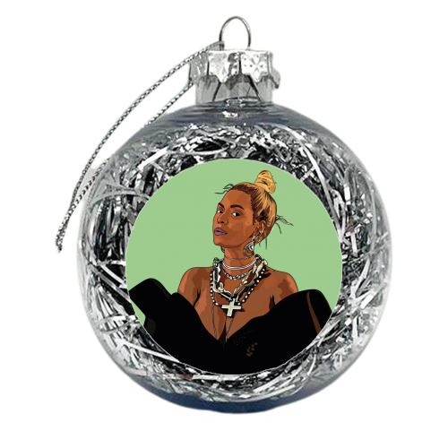 Beyonce Collection - xmas bauble by Catherine Critchley.