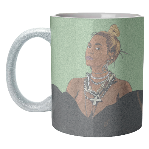 Beyonce Collection - unique mug by Catherine Critchley.