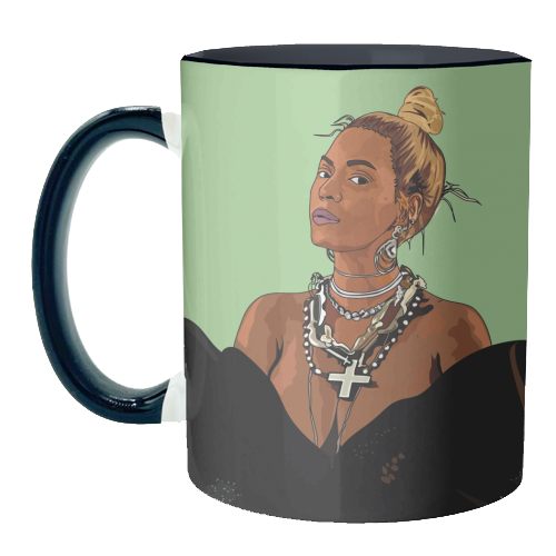 Beyonce Collection - unique mug by Catherine Critchley.
