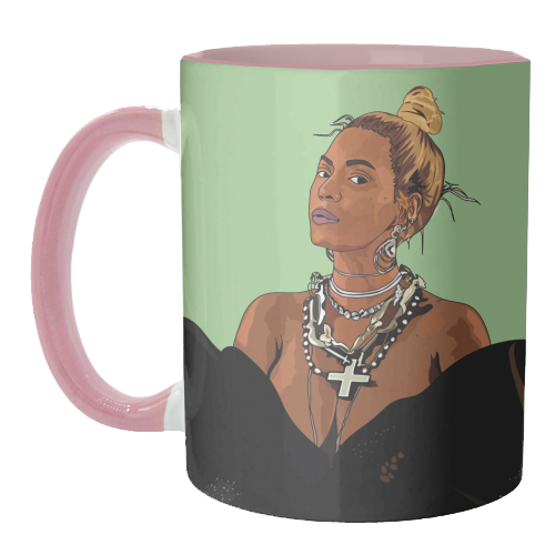 Beyonce Collection - unique mug by Catherine Critchley.
