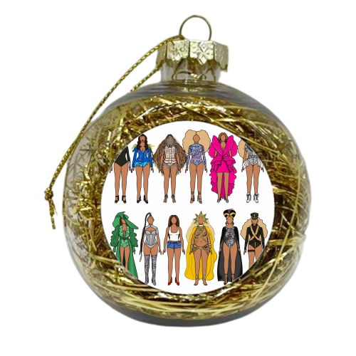 Beyonce - xmas bauble by Notsniw Art
