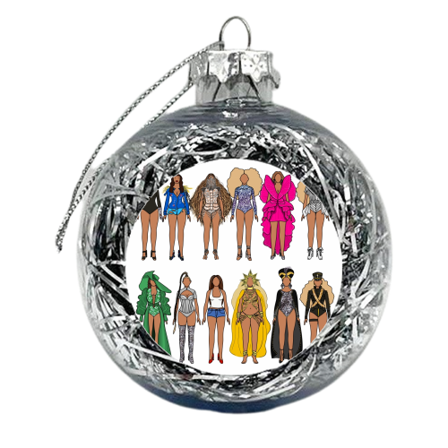 Beyonce - xmas bauble by Notsniw Art