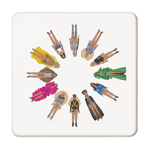 Beyonce - personalised beer coaster by Notsniw Art