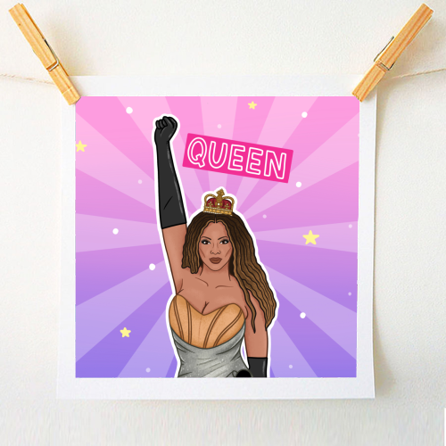 Beyoncé Queen - A1 - A4 art print by Loren Grosvenor