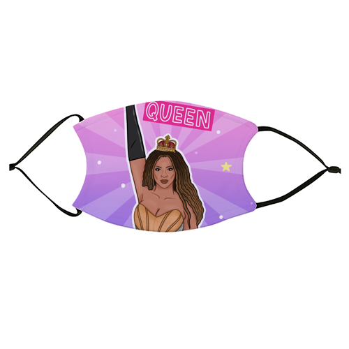 Beyoncé Queen - face cover mask by Loren Grosvenor