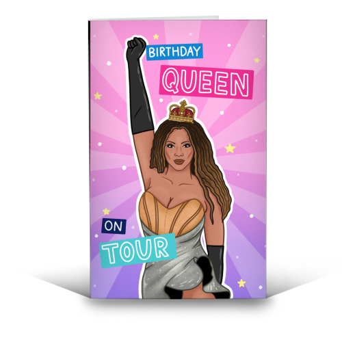 Beyoncé Queen - funny greeting card by Loren Grosvenor
