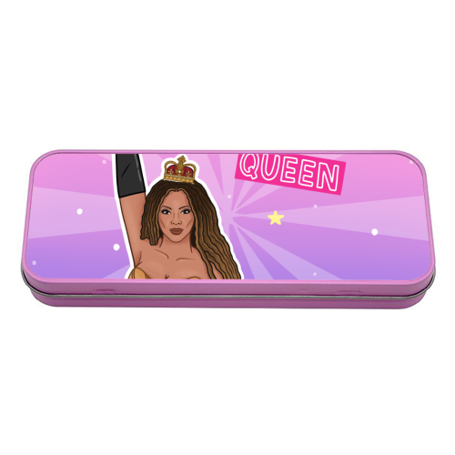 Beyoncé Queen - tin pencil case by Loren Grosvenor