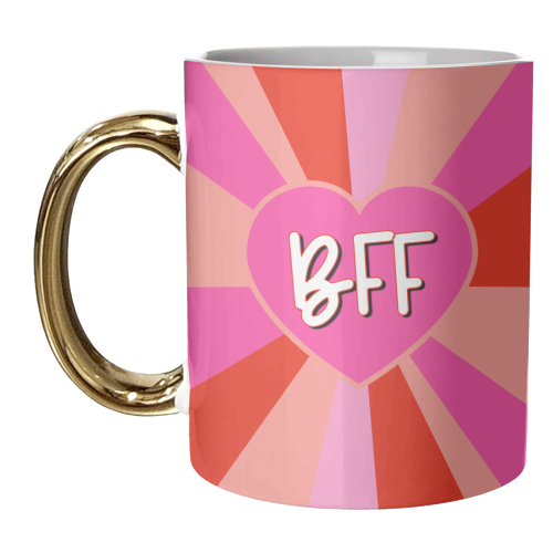 BFF ( Best Friend Forever) Love Heart - unique mug by Adam Regester