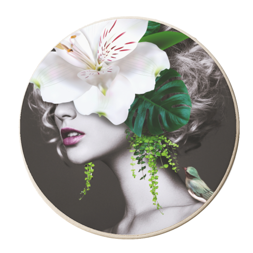 Biannca - personalised beer coaster by Larissa Grace