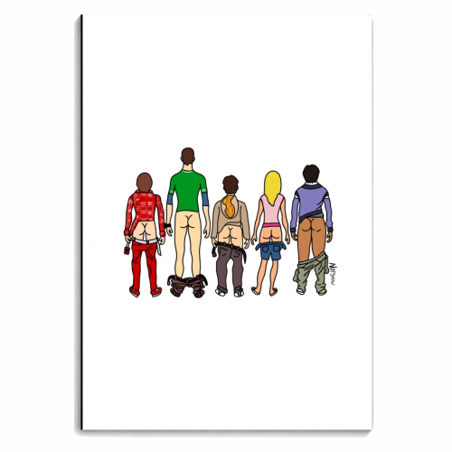 Big Bang Theory Butts - personalised A4, A5, A6 notebook by Notsniw Art
