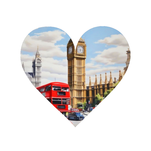 Big Ben and Red Bus - Magnet by AP