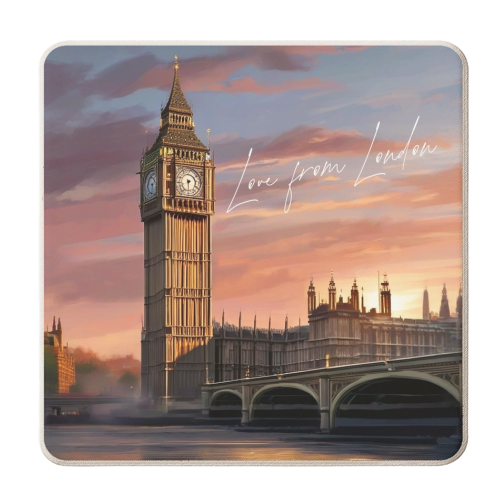 Big Ben at Sunset - personalised beer coaster by AP