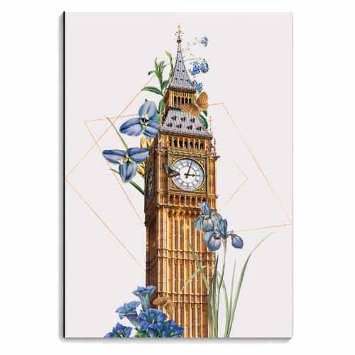 Big ben in bloom - personalised A4, A5, A6 notebook by Larissa Grace