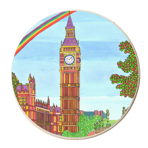 BIG BEN - personalised beer coaster by Julie Littler