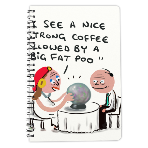 Big Fat Poo - personalised A4, A5, A6 notebook by David Black