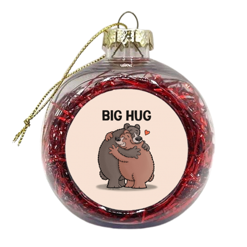 Big Hug - xmas bauble by Carl Batterbee